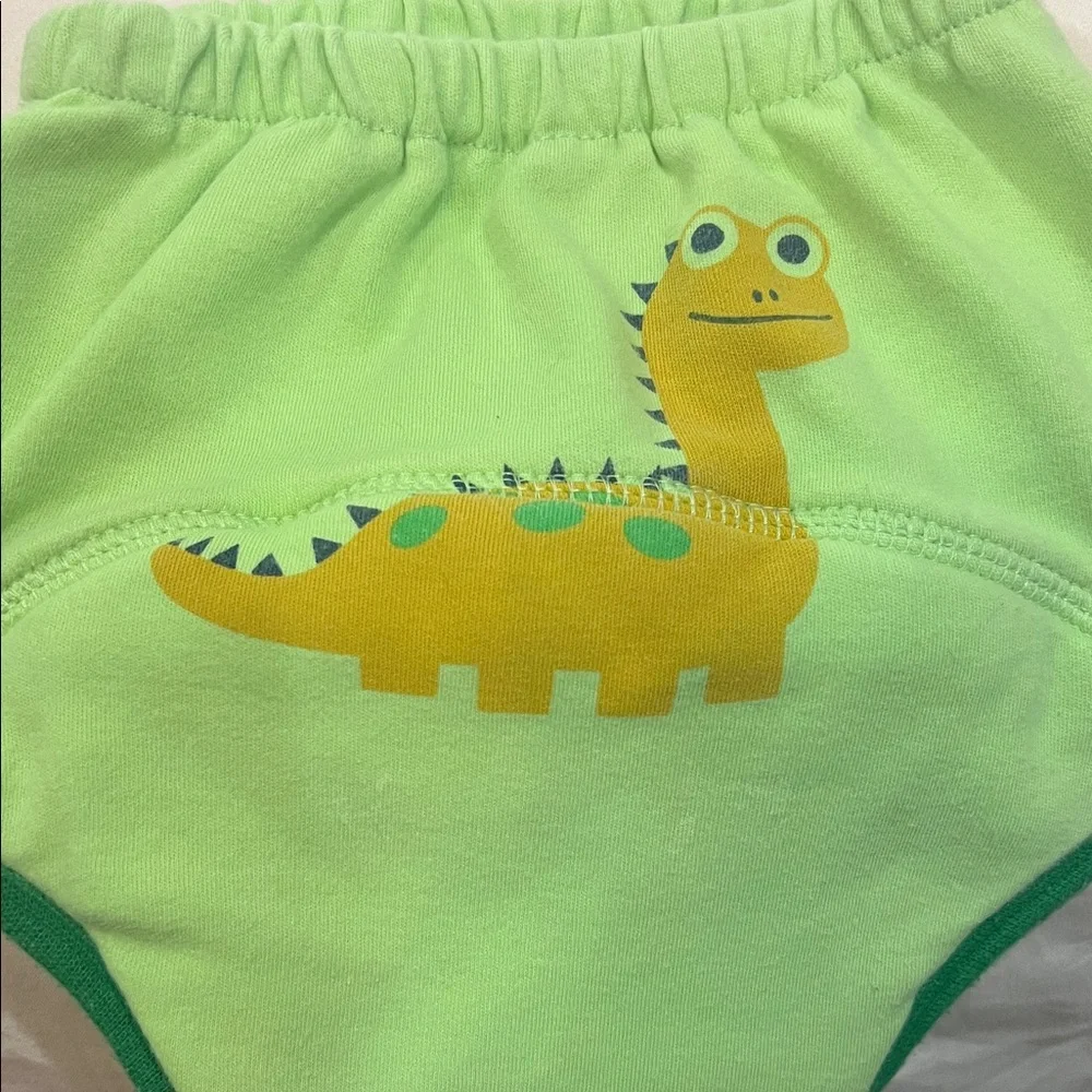 Colorful Dinosaur and Vehicle Print Kids Training Pants